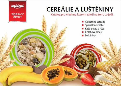 Titulní strana katalogu Cereálie a luštěniny
